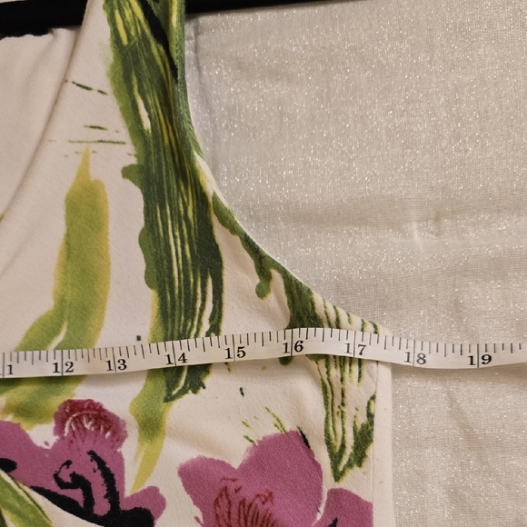 Karen Kane Green Pink Sleeveless Midi Sundress - Picture 7 of 11